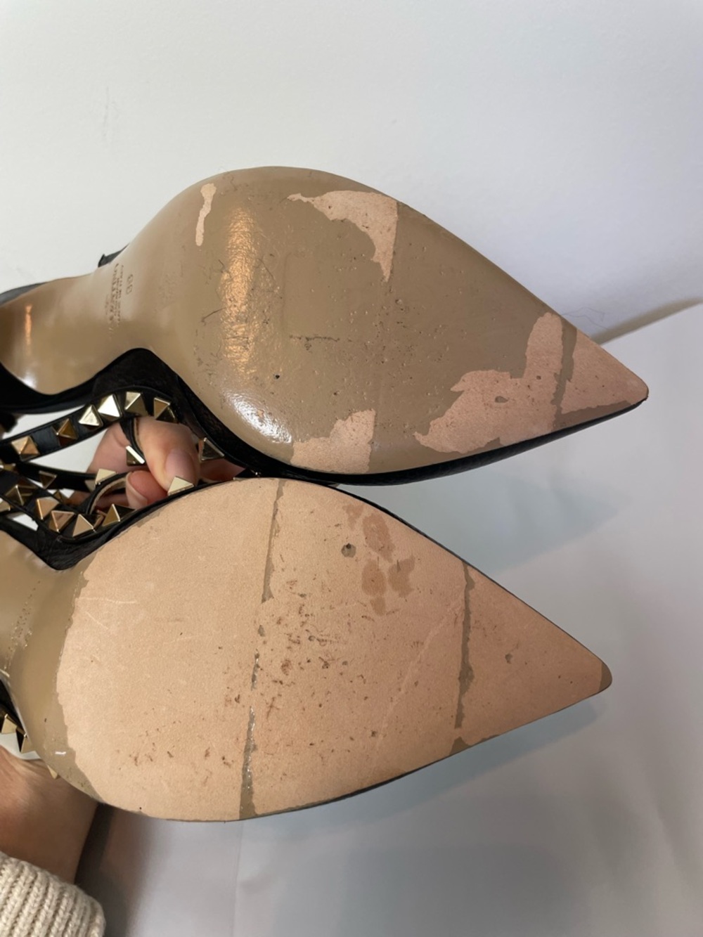 VALENTINO Garavani Rockstud Caged Studded Stiletto Heels Pumps \\ 38 - Picture 12 of 14